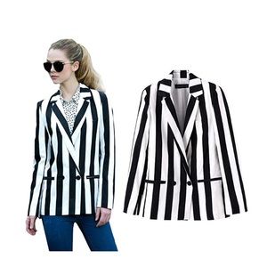 NWT stripped blazer
